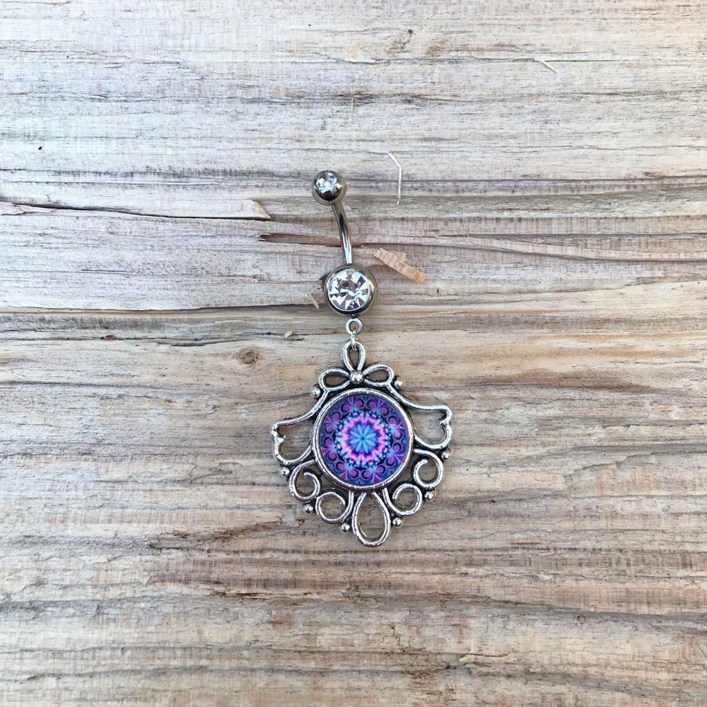 Mandala Belly Button Ring